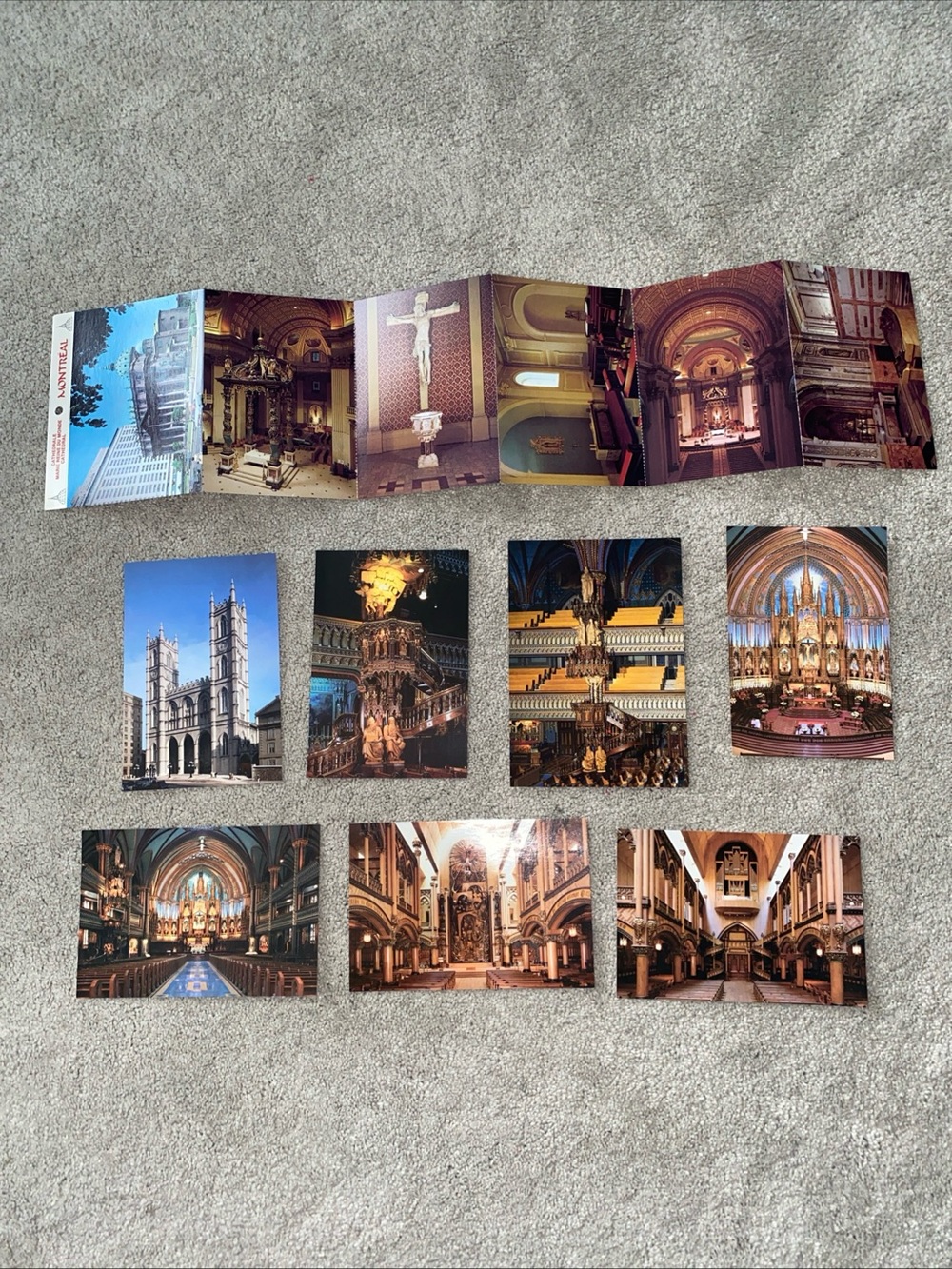 VTG Cathedral Marie Reine Du‎ Mondo Cathedral Montreal Postcards 6 LOT  13 Total